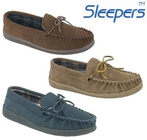 mens navy slippers size 10
