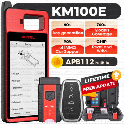 2026 Autel Scanner MaxiIM KM100E Key Fob Programming Tool Programmer Immobilizer