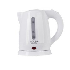 Adler Wasserkocher 1 Liter 1600 Watt weiß AD 1272 