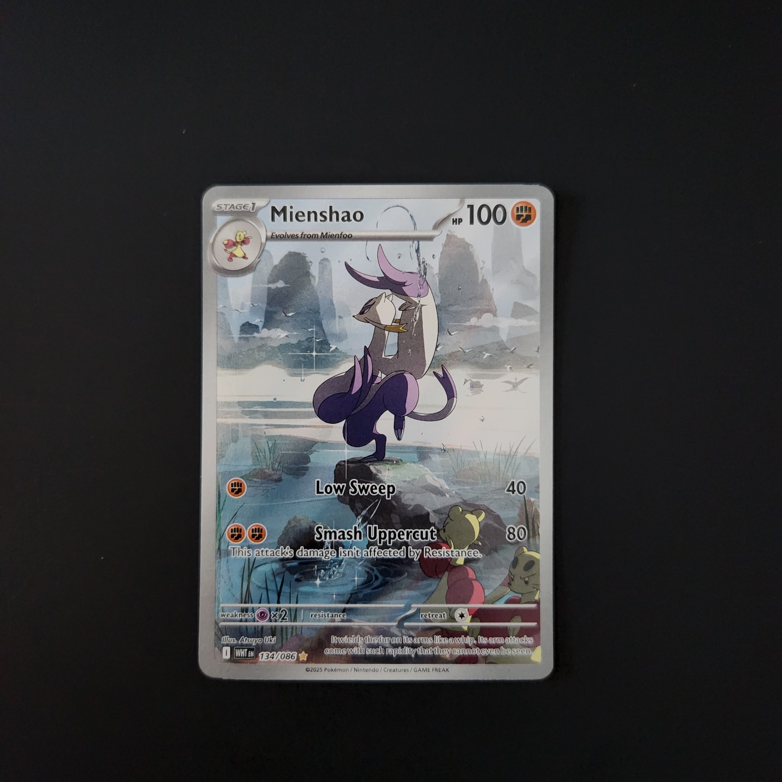 Mienshao 134/086 NEAR MINT Illustration WHT: White Flare Pokemon NM