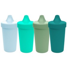 Re-Play Spill-Proof Sippy Cups - 10oz Set of 4, Dishwasher/Microwave Safe, USA M