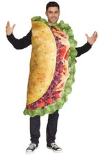 Brand New Funny Taco Mexican Food Adult Costume