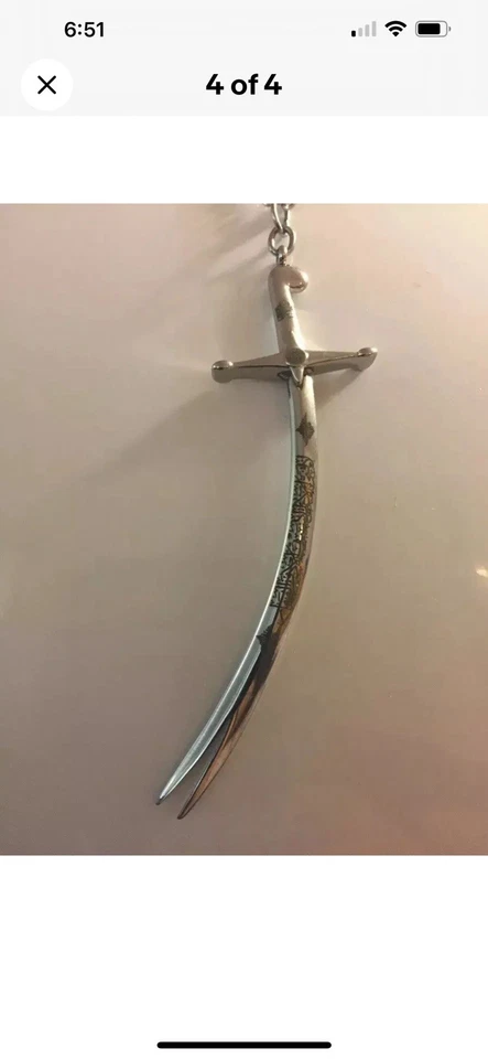Three Necklaces Lot Deal of Imam Ali Zulfiqar Sword, Limited Time. - Bild 4 von 4