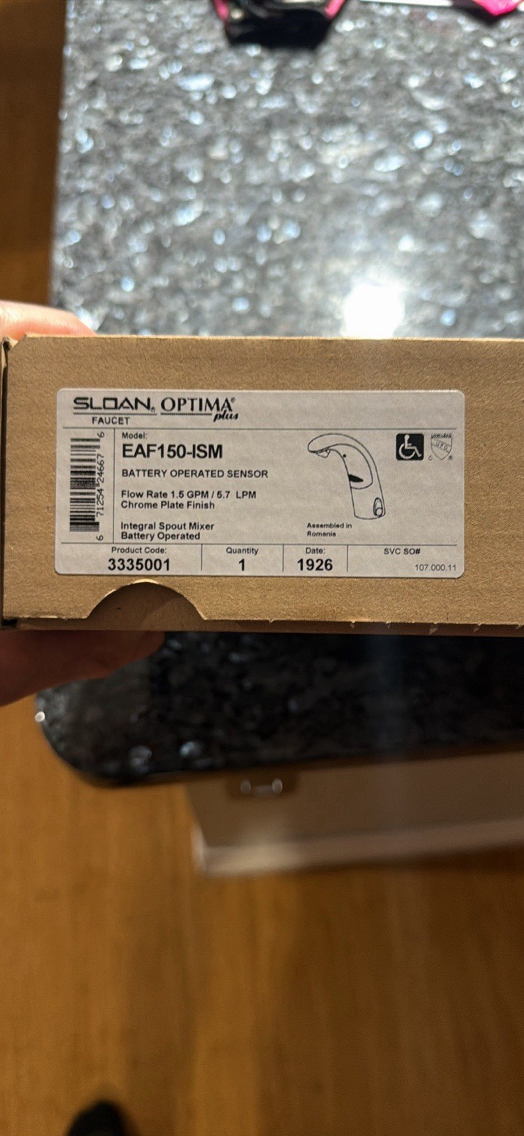 LOT OF 2 Sloan Faucet Eaf150ism