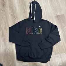 Nike Hoodie Sweatshirt Pullover Sportswear Club Fleece FQ6155-010 Men's Size M