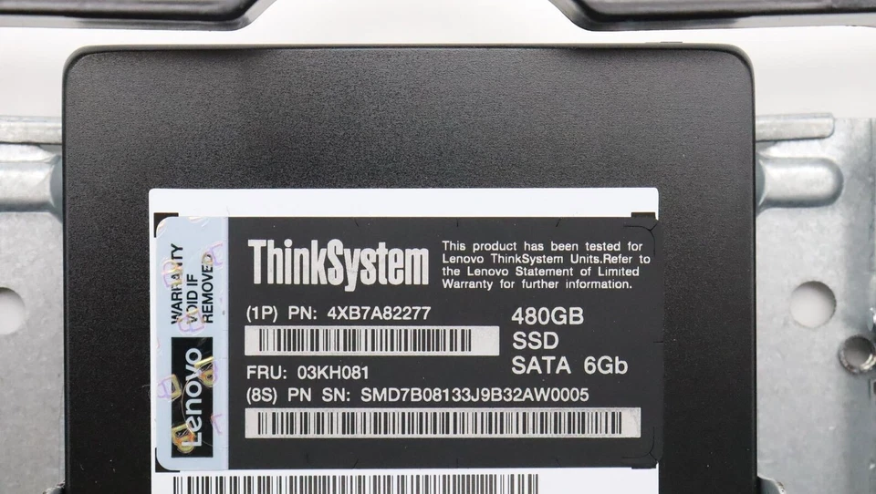 480GB 03KH081 4XB7A82277 Lenovo ThinkSystem SATA 6Gbps 2.5" in 3.5'' Tray SSD - Image 2 of 4