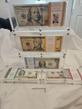 NEW ! 100 EACH NEW  $1 $2 $5 $10 $100 TRUMP CONSECUTIVE BEP BILLS W/ 5  CASES !