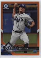 2018 Bowman Chrome Orange Refractor 13/25 Chris Archer #63 0b4t