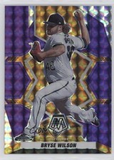 2022 Panini Mosaic Purple Mosaic Prizm 2/49 Bryse Wilson #95 1dg6
