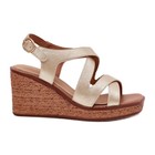 Women's sandals on wedge Sergio Leone SK223 gold golden