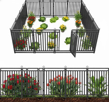 Decorative Garden Fence Metal Dog Fence Outdoor, 40In H X 36Ft L , 14 Panels