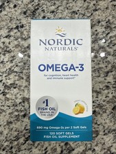 Nordic Naturals Omega-3 690mg Lemon Flavor - 120 Total Soft Gels
