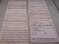 100+ Vintage TUNE-DEX Music Index Cards 1942-1945~Radio Programming~Band Leaders