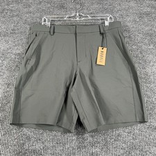 NoBull Golf Shorts Mens Size 33 Gray Chino Lightweight Performance Outdoor New