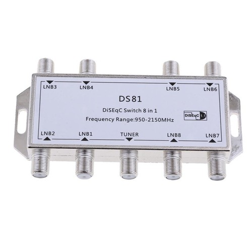 Interruptor Satelital Max 8 Salidas Multi-Video Vías Multi-Switch DS81 Plata - Imagen 4 de 5