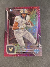 2025 Bowman Chrome University Eli Stowers 1st Fuchsia Mini Diamond /225  #191