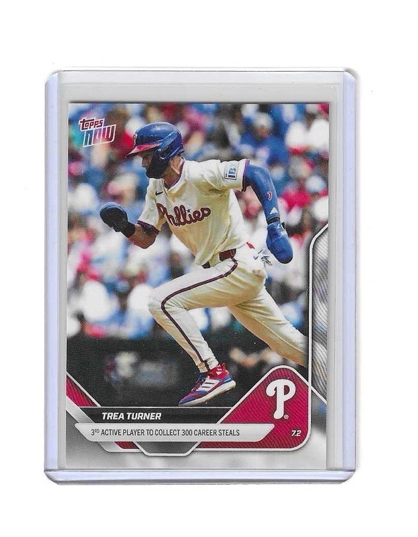 2025 Topps Now #376 Trea Turner 300 Steals