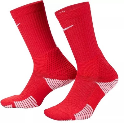 Nike Elite 2.0 Cushioned Crew Socks University Red/White Sz Large HM0285-658 New