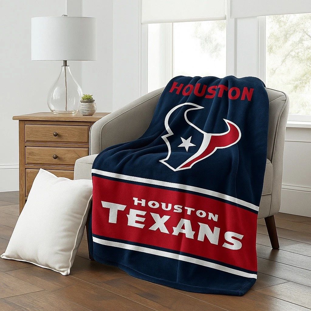 Houston Texans football Plush Blanket, Soft & Warm