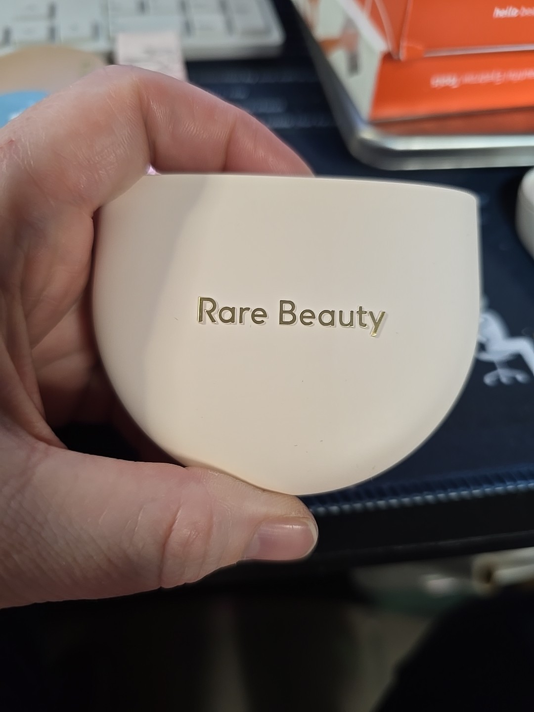 Rare Beauty True To Myself Tinted Pressed Finishing Powder Almond 0.28oz NIB