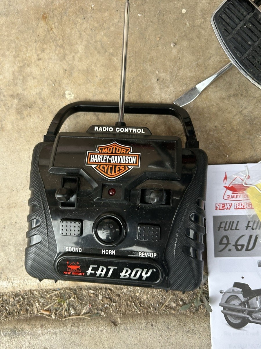 超レアHarley Davidson RC Fatboy 黒　1日ごとに値下げ Harley Fat Boy Full Function 1:6 Scale RC Motorcycle New Bright