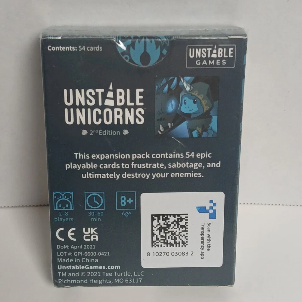 Unstable Unicorns Dragons Expansion Pack Card Game New Factory Sealed NIB - Image 2 of 3