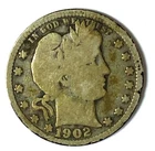 1902 S 25c Barber Silver Quarter Dollar Twenty Five Cents San Francisco