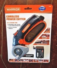Warrior Cordless Power Cutter! 4V Lithium-Ion Battery w/Extra Blades #56192