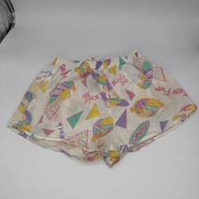 Vintage Jerry Leigh Surf Line Cali 80s 90s Neon Pastel Abstract Shorts L