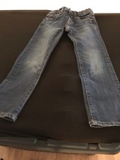 Old Navy Girls Denim Jeans, Size 6 Straight With Adjustable Waist Band  