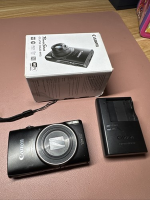 #ad Canon PowerShot ELPH 360 HS Digital Camera Black Parts Repair Memory Card Error $199.87