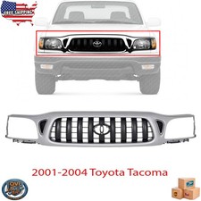 For 2001-2004 Toyota Tacoma 4-door New Front Grille Silver And Gray To1200249
