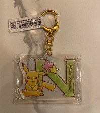 NEW Pokemon Pikachu initial arcylic keychain Letter "N" Made in Japan