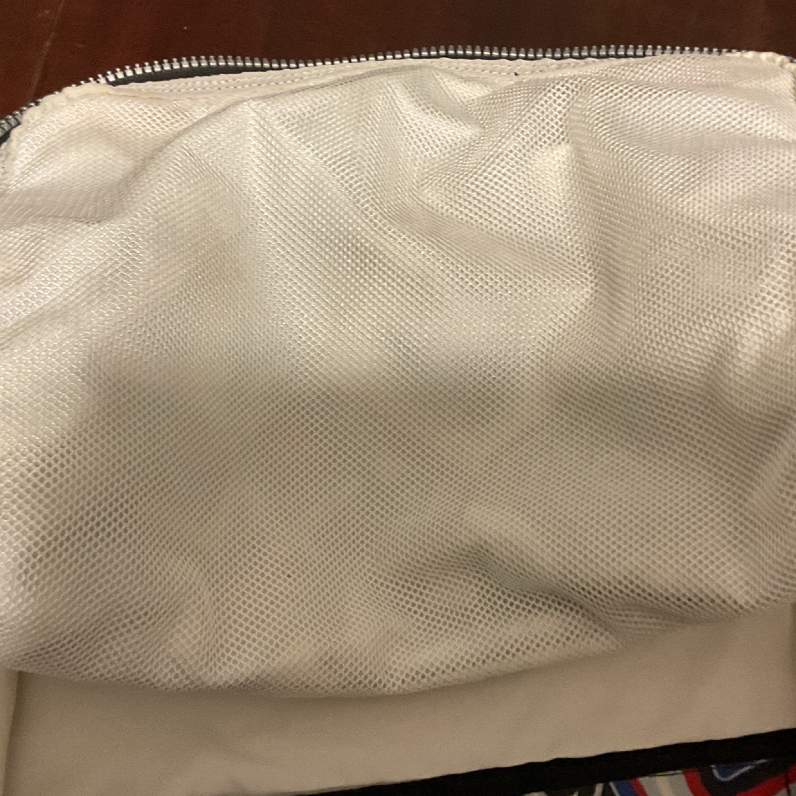 Kipling Geometric Pattern Duffel Bag Blue Red Bla… - image 6