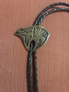 J.R Silversmiths USA 925 Sterling Vintage Southwestern Bear Bolo Tie