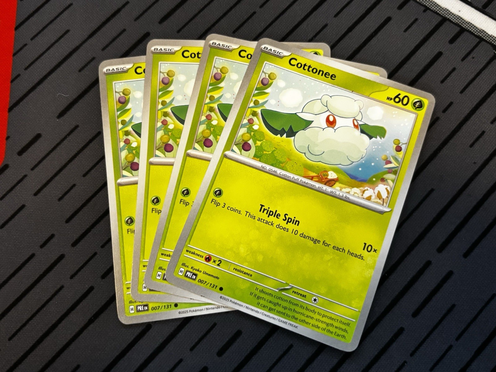 Cottonee - 007/131 - Common - X4 Playset