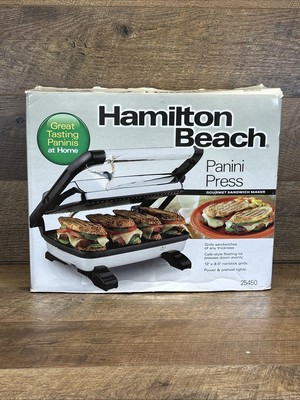Hamilton Beach Proctor Silex model 25450 Panini /sandwich Press