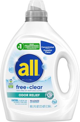 #ad Laundry Detergent Liquid Free Clear for Sensitive Skin Odor Relief Unscented $34.99