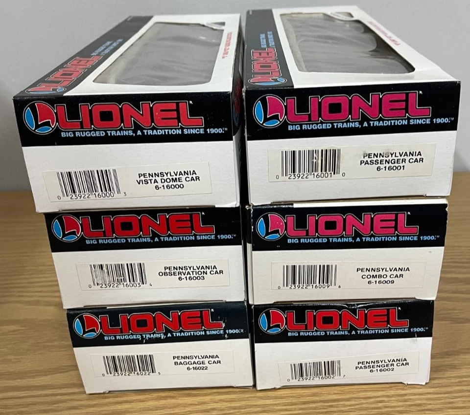 Lionel #16000 Series Pennsylvania Streamlined Passenger 6 Car Train Set O Gauge - Image 4 of 4