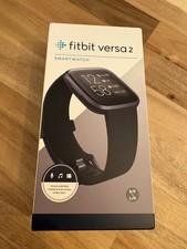 Fitbit Versa 2 Black Smartwatch Activity Tracker Health & Fitness