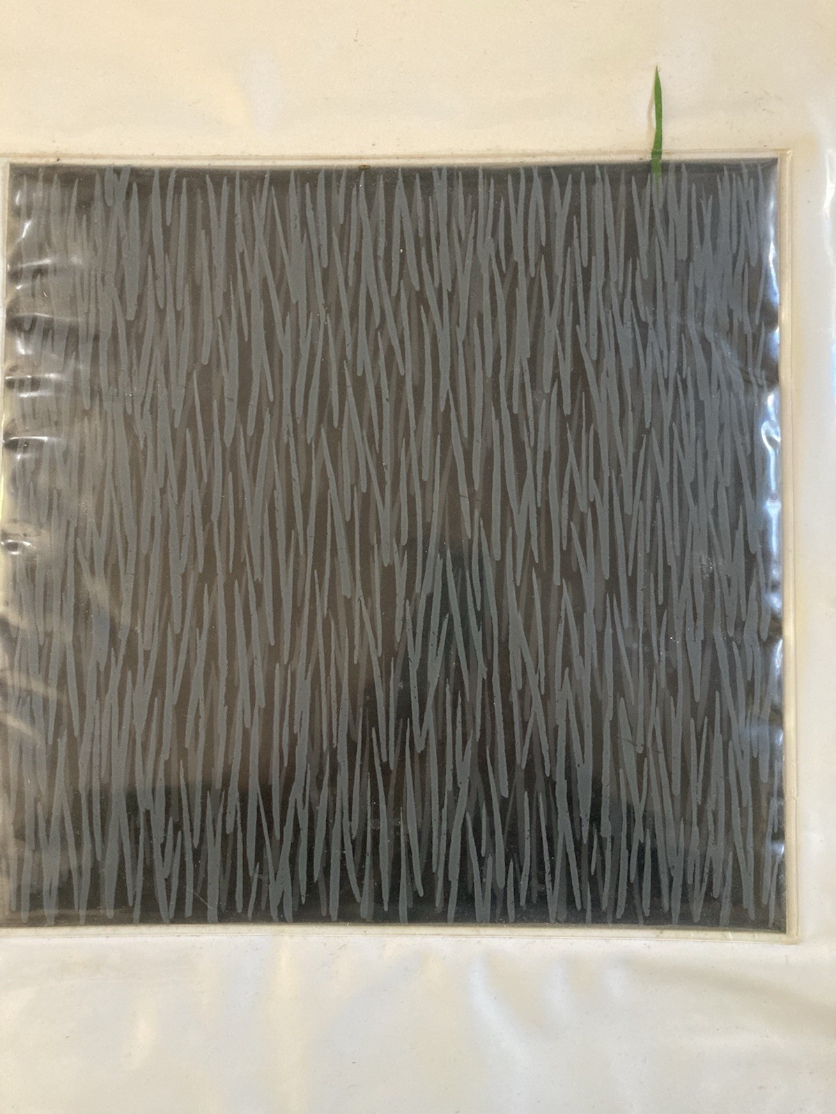 Composition Strand Grass Plastic Circa 1990 Contemporary Art To Identify XXIth