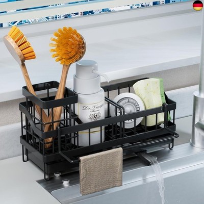 Kitchen Sink Organiser, Sponge Holder, Sink Organiser, Stainless Steel, Washing
