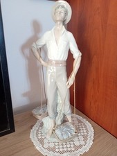 LLADRO'. PESCATORE. CM 40. CERAMICA. SPAGNA. 