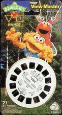 Sesame Street Games with Elmo 3d View-Master 3 Reel Packet NEW SEALED