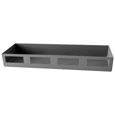 DURHAM MFG Door Shelf,Gray,12in x 4in 1UBJ3
