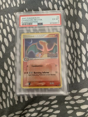 PSA 6 Charizard Rev. Foil Power Keepers 2007 #6