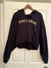 Essentials Fear of God FOG cropped Homecoming hoodie - large