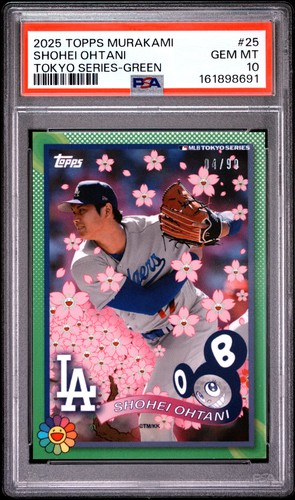 Shohei Ohtani [Green] #25 2025 Topps Takashi Murakami card