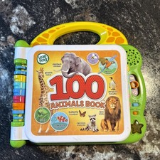 Leap Frog 100 Animals Book - Electronic Toy English/Spanish Tested/Working