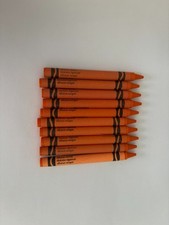 Vtg Crayola Crayons by Binney  Smith Made in USA Retired Lot 10 Yellow Orange